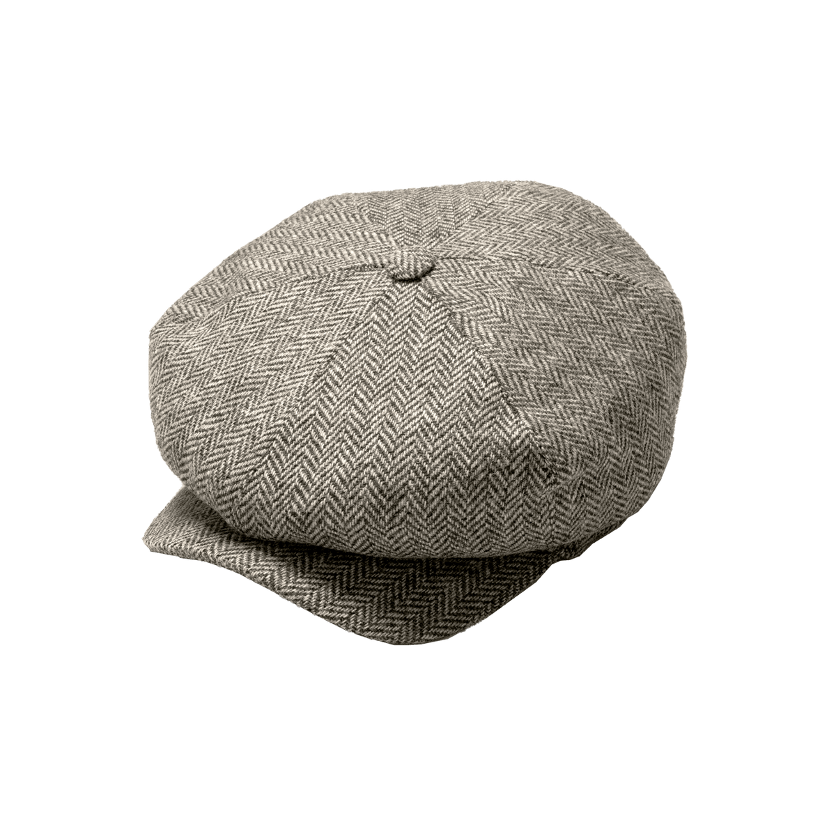 Stetson Hatteras Wool Cashmere Silk Herringbone gray