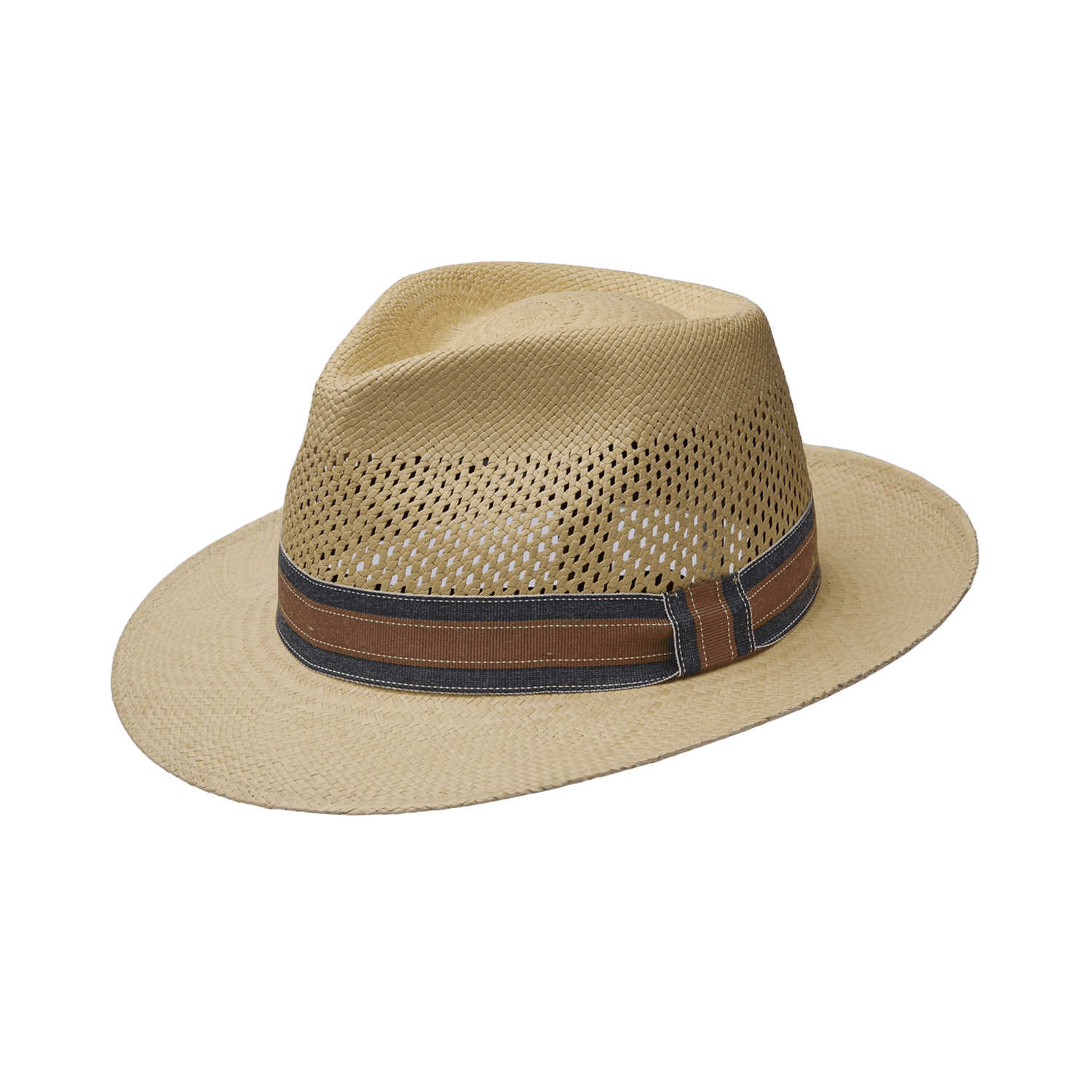 Yoqs Panamá Fedora Calado cinta bicolor