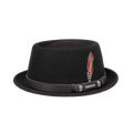 Stetson Pork Pie calaveras negro