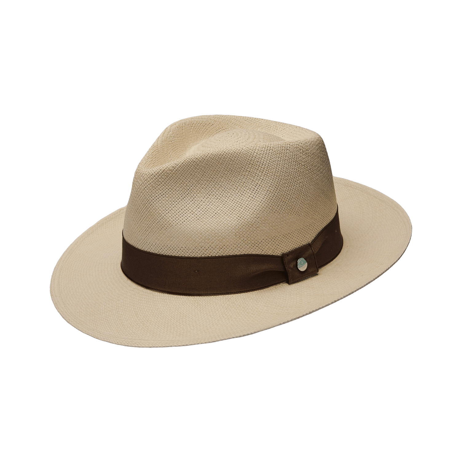 Yoqs Panamá Fedora Marfil cinta marrón