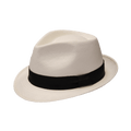 Yoqs Panamá Trilby blanco cinta negra