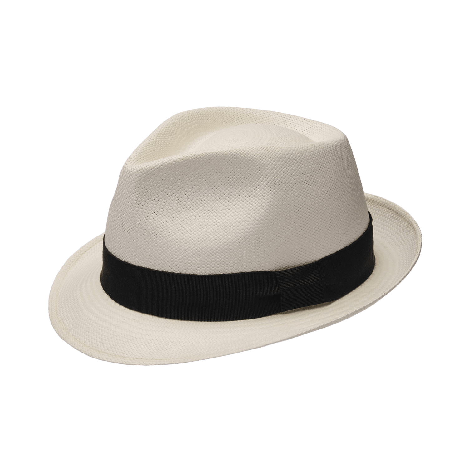 Yoqs Panamá Trilby blanco cinta negra